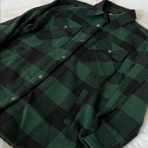 Fornia women’s small plaid shacket shirt jacket fall autumn long cozy pockets